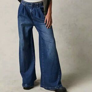 Free People We The Free Equinox Denim Trousers